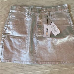Calvin Klein Jeans Silver Mini Skirt